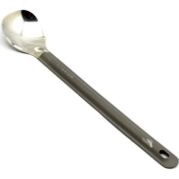 kempingový příbor Toaks Titanium Long Handle Spoon With Polished Bowl