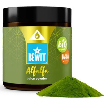 Přírodní produkt BEWIT Mladá alfalfa - prášek ze šťávy, BIO RAW - 200 g