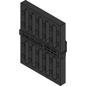 kanalizace Plastová mříž pro uliční vpusť Rovasco M700D, 530x410mm (košická)