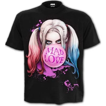 Pánské tričko Unisex Tričko Spiral HORROR - HARLEY QUINN - MAD LOVE FG412696 Velikost: M