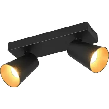 Bodové svítidlo Trio Leuchten 817100232 SHARP - Dvoubodové stropní svítidlo v černé barvě, 2 x GU10 (Bodové svítidlo v černé barvě)
