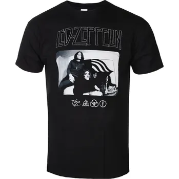 Oblečení a móda Tričko metal pánské Led Zeppelin - Icon Logo Photo - ROCK OFF - LZTS31MB - S