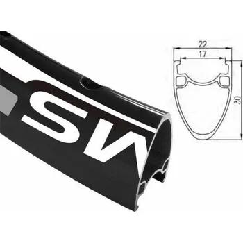 Ráfek na kolo ALEXRIMS ALEXRIMS ATD550 silniční ráfek 700x32 děr. Tubeless Ready H. disk černý