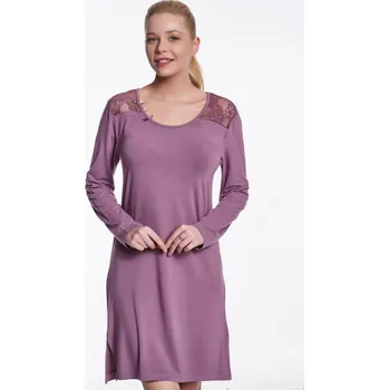 Dámská noční košile Dámská bambusová košilka ANNA - Černá, M, Luisa Moretti