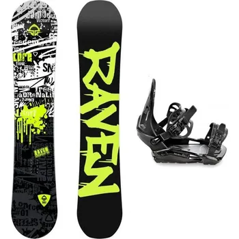 Snowboarding Raven Core Junior CAP dětský snowboard + Raven S230 Black vázání 140 cm + vázání S/M (EU 37-42) + DÁREK + Doprava ZDARMA