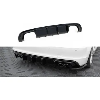 Nárazník Zadní difuzor Audi S3 Sportback 8V černý lesklý plast