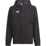 Juniorská fotbalová bunda adidas ENTRADA 22 ALL WEATHER JACKET 116 Černá, Bílá