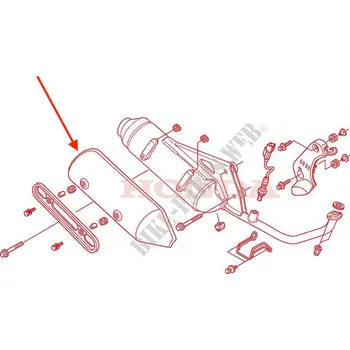 Honda Kryt výfuku vnitřní 18318KRJ900