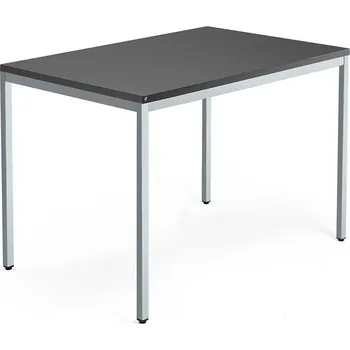 Psací stůl Psací stůl QBUS, 4 nohy, 1200x800 mm, stříbrný rám, černá
