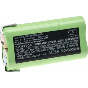 VHBW Baterie pro Bosch P800S / AGS 65, 4.8 V, 2000 mAh
