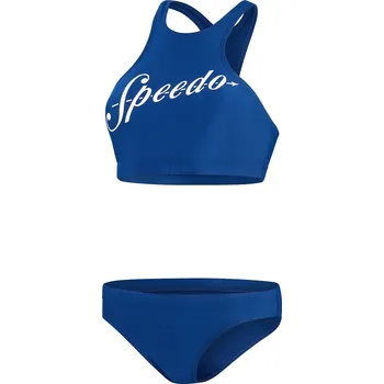 Dámské plavky Dámské Dvoudílné plavky SPEEDO LOGO VOLLEY 2PC AF 8-00307315200 – Modrá 40