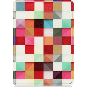 Pouzdro na čtečku elektronické knihy Armori Trimer T096, pouzdro pro Amazon Kindle 4/5 - magnetické zavírání, motiv Square + BONUSY