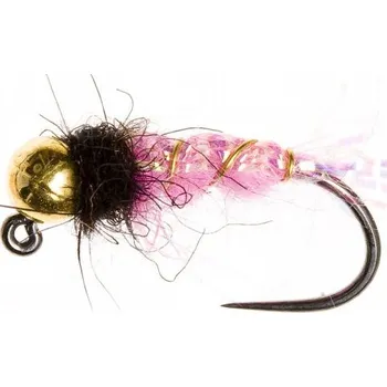 Rybářský háček Tungstenový jig se zlatou hlavičkou růžový, vel. 14