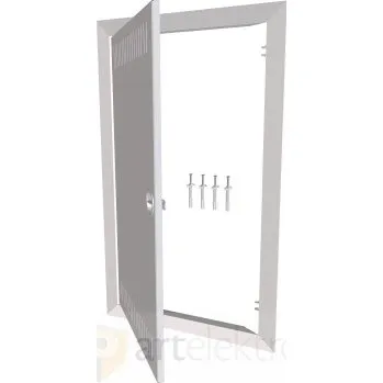 Stavebniny Eaton KLV-SF5L-4PR Superploché plechové dveře s ventilačními otvory s rámem pro multimediální rozvodnice KLV-60…M-… *302493