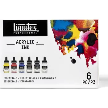 Akrylové inkousty Liquitex - Essential, sada 6ks
