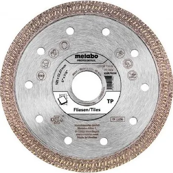 Řezný kotouč Metabo Příslušenství - Diamantový řezný kotouč na dlažbu a obklady 125x22,23 mm 628579000