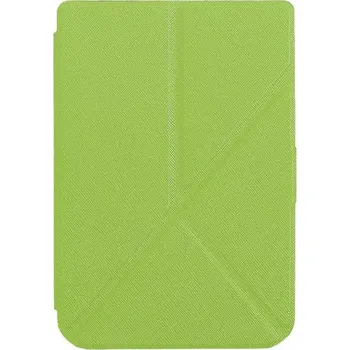 Pouzdro na čtečku elektronické knihy Pouzdro Origami Durable Lock pro Pocketbook 614 / 615 / 624 / 625 / 626 - zelené, stojánek, magnet + BONUSY
