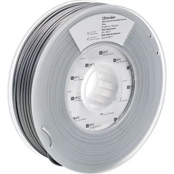 Příslušenství k 3D tiskárně Vlákna pro 3D tiskárny, Stříbrná 2.85mm 750g ABS Ultimaker
