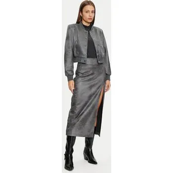 Dámská casual bunda ONLY Bunda z imitace kůže Paris 15330040 Šedá Regular Fit L