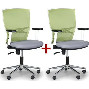 Kancelářská židle HAAG 1+1 ZDARMA, zelená / šedá