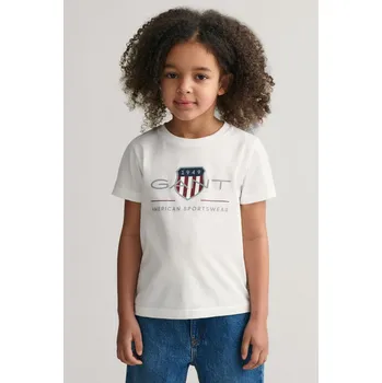 Dětská móda TRIČKO GANT ARCHIVE SHIELD SS T-SHIRT WHITE