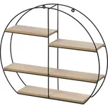 Polička DESIO TYP 2 - přírodní/černá - SLEVA 3% s kodem radost25