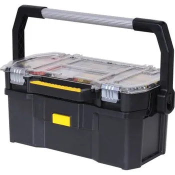 Box na nářadí barva Černá, Plast 1zásuvkový 556 x 470 x 225mm Stanley