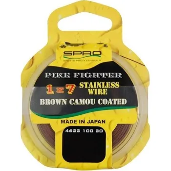 SPRO Pike Fighter 1x7 Coated Wire 0,45mm 13,6kg 20m Brown 462210030