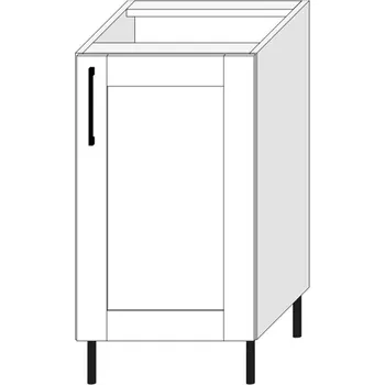 Kuchyňská skříňka Spodní skříňka S45/P PASTEL Dekor: Bílá