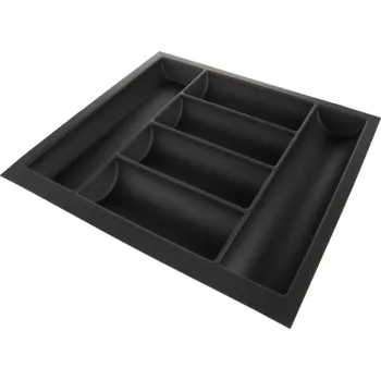 Organizace kuchyně Agoform Příborník GRANDO s protiskluzovým povrchem / Černý matný 200 - 222 mm 450 - 474 mm