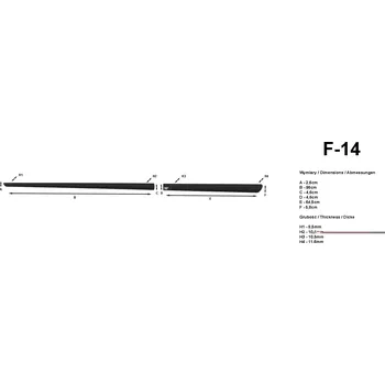 Lišta karosérie RIDER AUTO Boční ochranné lišty dveří Mitsubishi Lancer Evo 8 03R