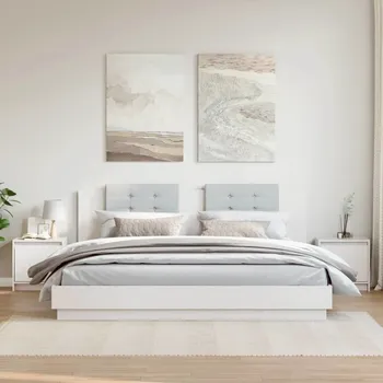 Noční stolek vidaXL Noční stolky 2 ks 40 x 30,5 x 40 cm masivní borové dřevo [808114] Barva: Bílá