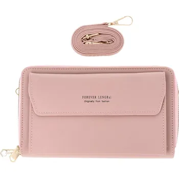 Kabelka Kabelka na mobil Elegance Touch s popruhem světle růžová