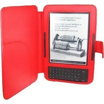 Pouzdro na čtečku elektronické knihy Amazon Kindle 3 Keyboard FORTRESS FT122 červené pouzdro + BONUSY
