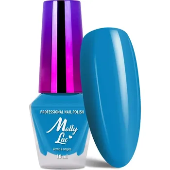 Lak na nehty Klasický lak na nehty,10ml - Molly 137 (nebesky modrý lak na nehty, vysoký lesk, výdrž až 12 dní) (Modrý lak na nehty, 10ml)