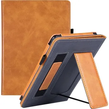 Pouzdro na čtečku elektronické knihy Fortress FT4011 Premium - pouzdro se stojánkem pro Amazon Kindle Paperwhite 5 (2021) - hnědé, magnet, AutoSleep + BONUSY