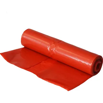 Pytle na odpadky Pytel do koše LDPE, 700 x 1100 mm, typ 100, červený, 15ks/role - bez přebalu