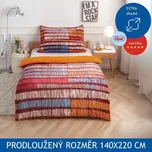 Prodloužené povlečení APEX Mikroplyš Flanel - Teak