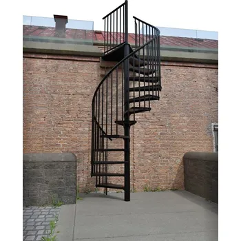 Venkovní schody Minka Rondo Zink Color 140, modulové pozinkované schodiště v černé, bílé nebo antracit barvě