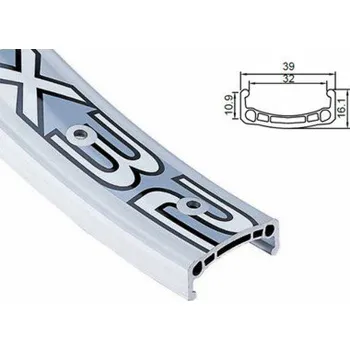Ráfek na kolo ALEXRIMS Extreme DX32 ráfek CNC s bočním krytem 24x48 bílý (ALX-DX32484BL)