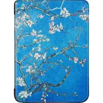 Pouzdro na čtečku elektronické knihy DURABLE LOCK DL-1227, obal na Pocketbook 740 InkPad 3 - motiv Blue Garden, magnetické zavírání, AutoSleep + BONUSY