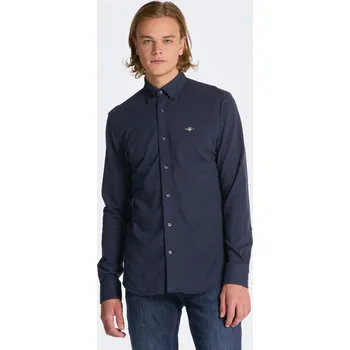 Pánská košile KOŠILE GANT REG JERSEY PIQUE SHIRT MARINE