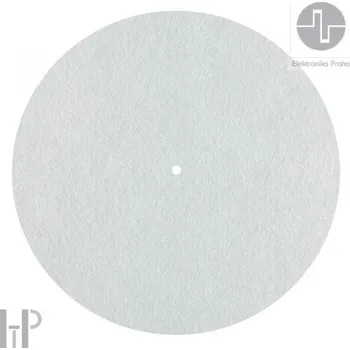 Příslušenství pro gramofon Elektronika Praha - Antistatic Slipmat White