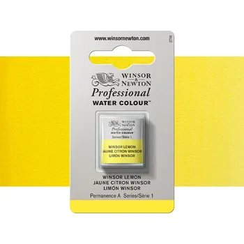 Vodová barva Akvarelová barva Winsor & Newton Professional, půlpánvička - Winsor Lemon