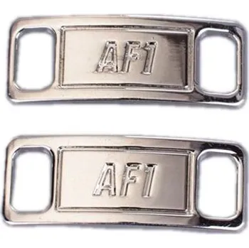 Tkaničky do bot Kovová spona - přezka na tkaničky AF1 - Lesklá stříbrná