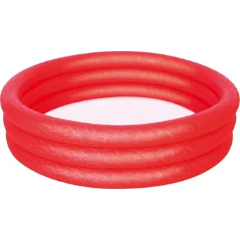 Dětský bazének Ramiz Dětský nafukovací bazének červený 102x25cm BESTWAY + opravná záplata