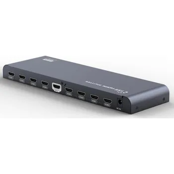 USB hub PremiumCord HDMI 2.0 splitter 1-8 porty, 4K x 2K/60Hz, FULL HD, 3D, černý KHSPLIT8F