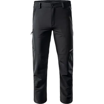 Pánské kalhoty Pánské Softshellové kalhoty HI-TEC JATUNI 99877-BLACK – Černá XXL