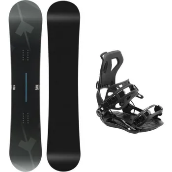Snowboard Hatchey SPR snowboard + Hatchey Fastec vázání 160 cm + S, black (EU 36-39) + DÁREK + Doprava ZDARMA