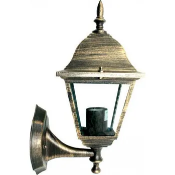 Venkovní osvětlení ACA Lighting Venkovní nástěnná lucerna HI6041GB max. 60W/E27/IP45, Gold-black